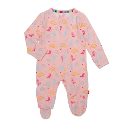 Magnetic Me Pink Not My First Rodeo Modal Footie