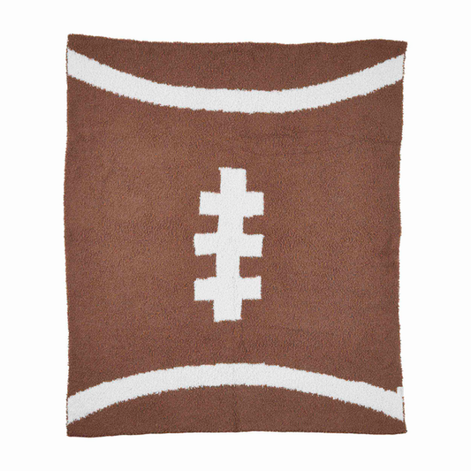 Mudpie Chenille Football Blanket