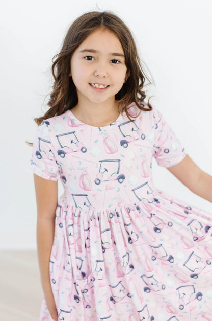 M&R Tee Time S/S Pocket Twirl Dress