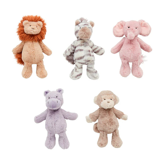 Mudpie Safari Plush Rattle Pals