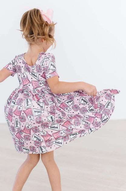 M&R Cheer S/S Pocket Twirl Dress