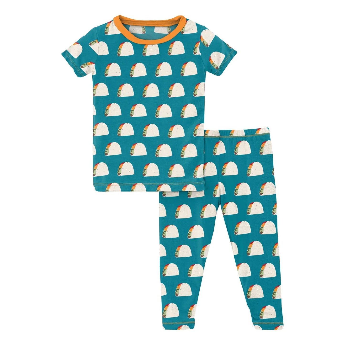 Kickee Seagrass Tacos S/S Pajama Set