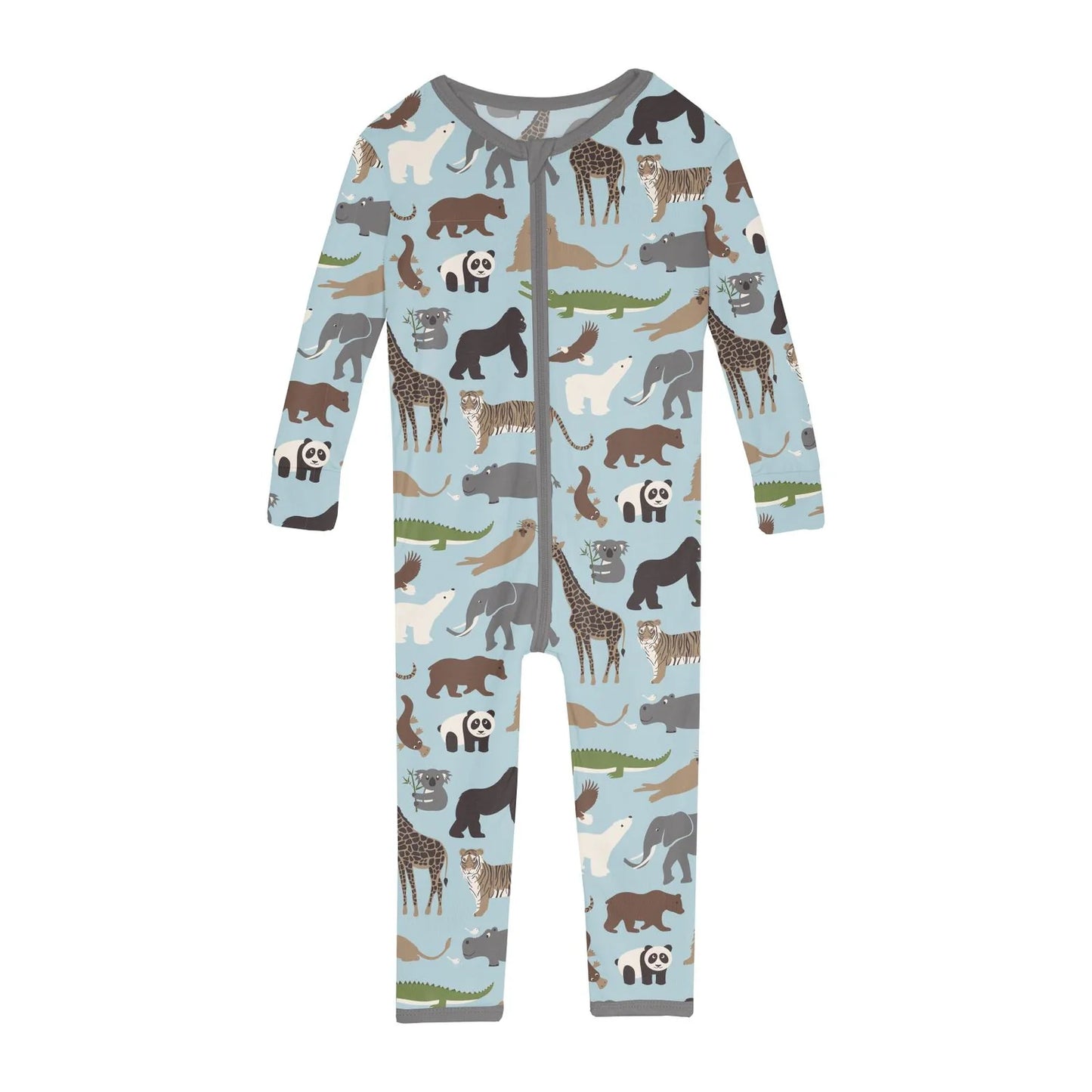Kickee Spring Sky Zoo Convertible Sleeper