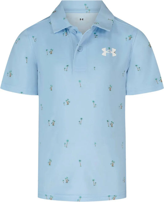 Under Armour Nimbus Blue Palm Tee Match Play Polo