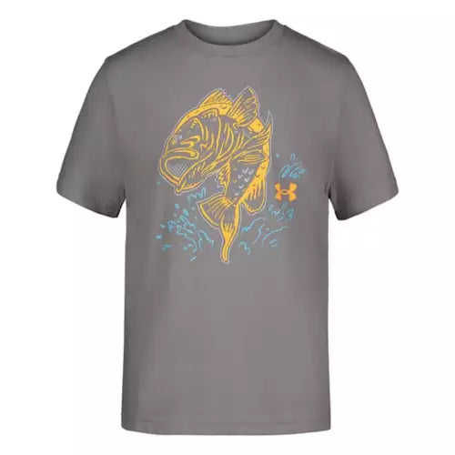 Under Armour Pewter Sketchy Bass Tee