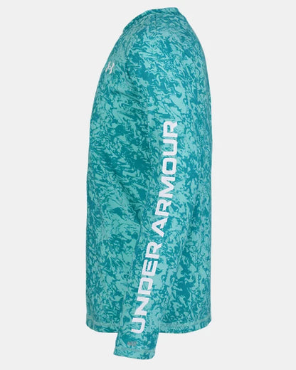 Under Armour Radical Turquoise Undertow Logo Long Sleeve