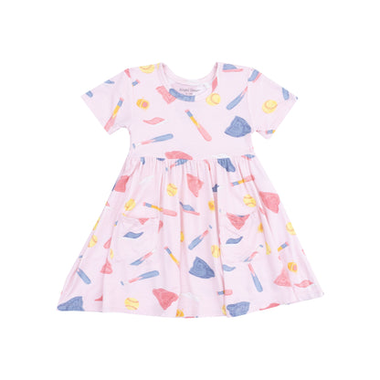Angel Dear Softball Twirly Dress