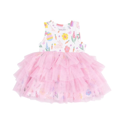 Angel Dear Easter Bunnies Pink Twirly Tank Tutu Dress