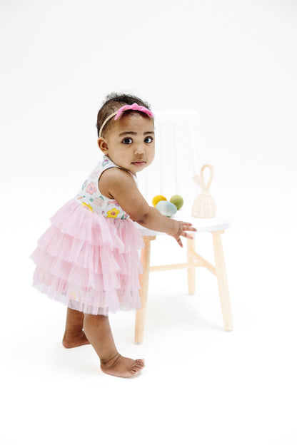 Angel Dear Easter Bunnies Pink Twirly Tank Tutu Dress