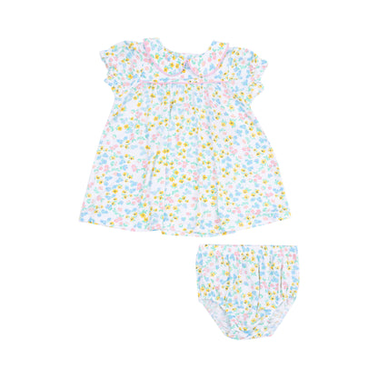 Angel Dear Caroline’s Calico Classic Puff Sleeve Baby Doll Dress