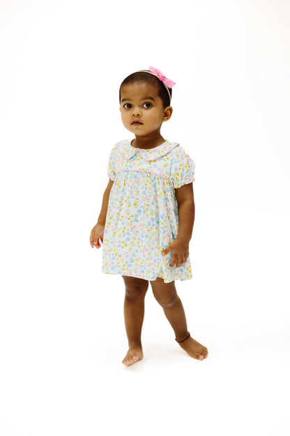 Angel Dear Caroline’s Calico Classic Puff Sleeve Baby Doll Dress