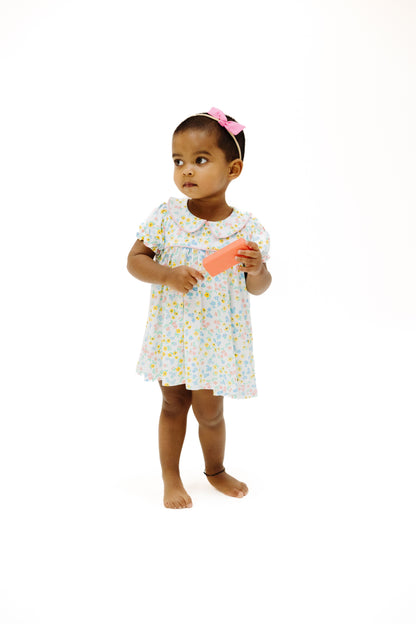 Angel Dear Caroline’s Calico Classic Puff Sleeve Baby Doll Dress