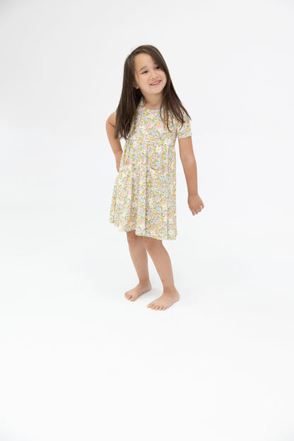 Angel Dear Bubbly Baby Calico Twirly Dress