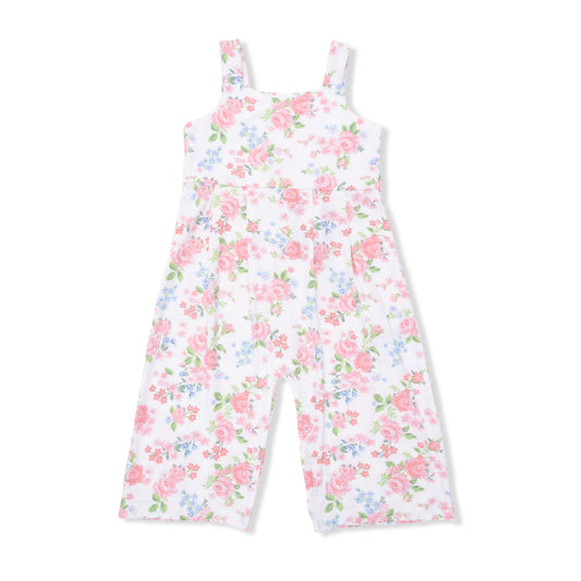 Angel Dear Cute Little Roses Wide Leg Jumpsuit