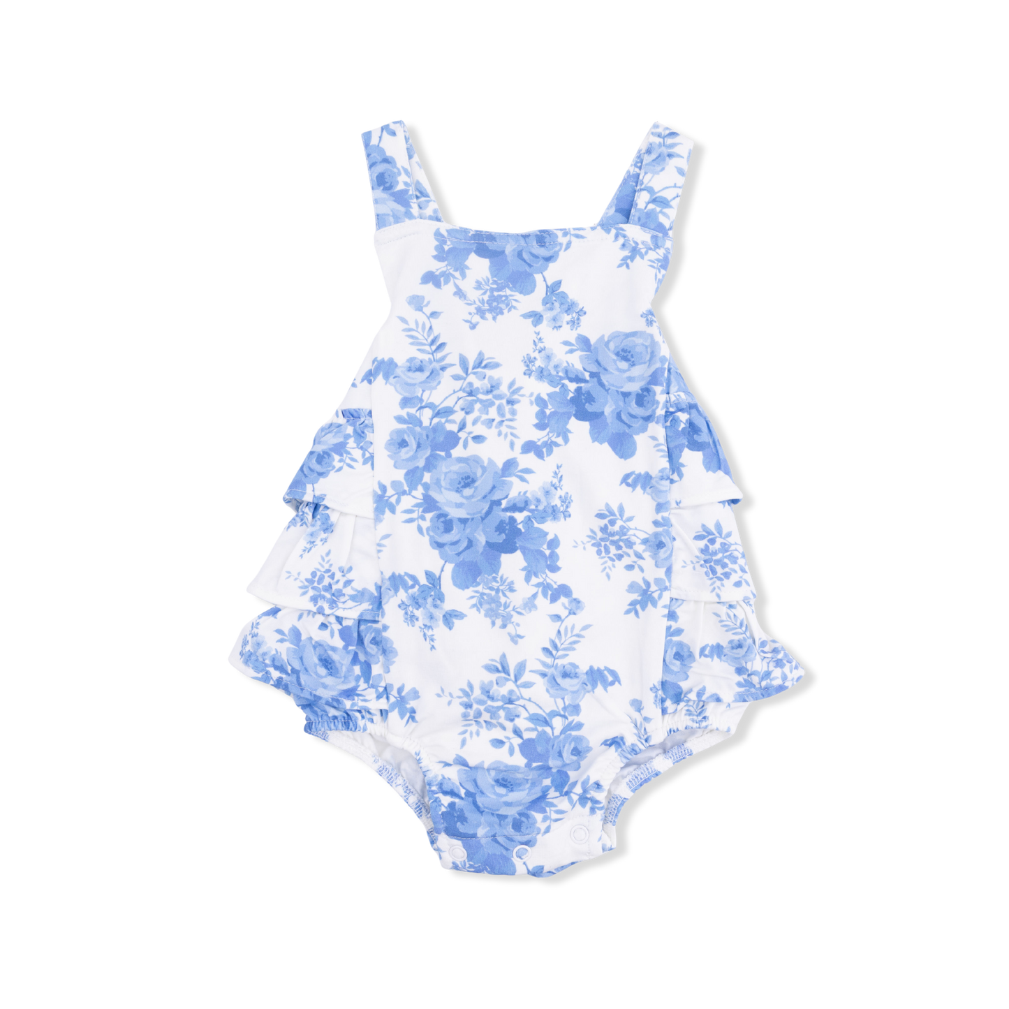 Angel Dear Dream Cottage Floral Ruffle Sunsuit