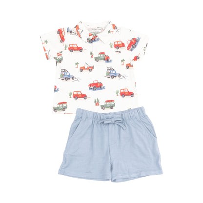Angel Dear Off-Road Adventure Polo Shirt & Short Set