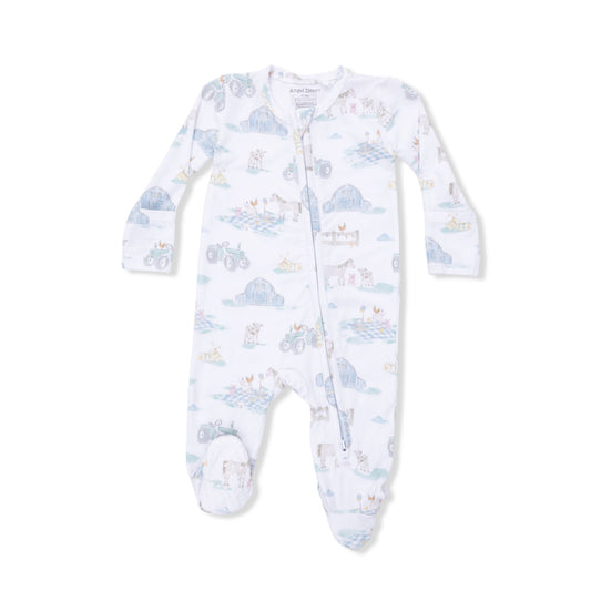 Angel Dear Farm Animal Party 2 Way Zipper Footie
