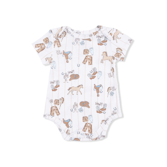 Angel Dear Cowboy Nursery Short Sleeve Bodysuit