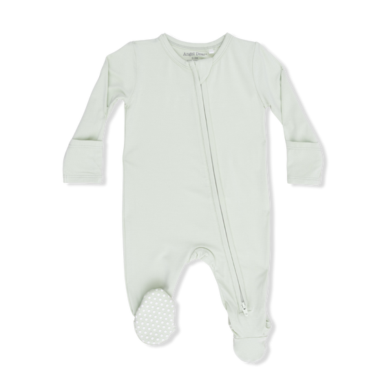 Angel Dear Solid Bok Choy 2 Way Zipper Footie