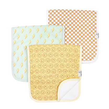 Copper Pearl Burp Cloths