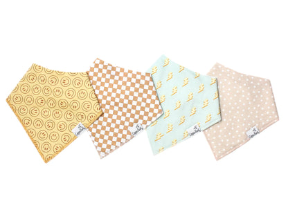 Copper Pearl Bandana Bib Sets