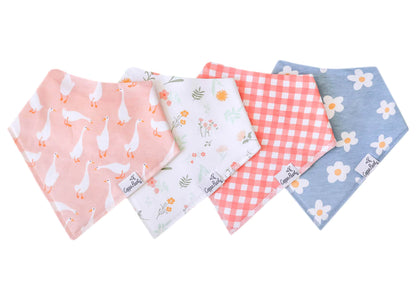 Copper Pearl Bandana Bib Sets