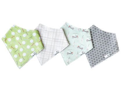 Copper Pearl Bandana Bib Sets