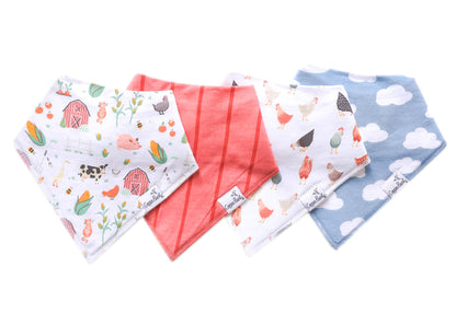 Copper Pearl Bandana Bib Sets