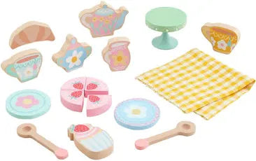 Mudpie Wood Tea Party Toy Set