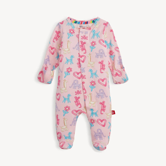 Magnetic Me Pink Party Animals Glow In The Dark Footie