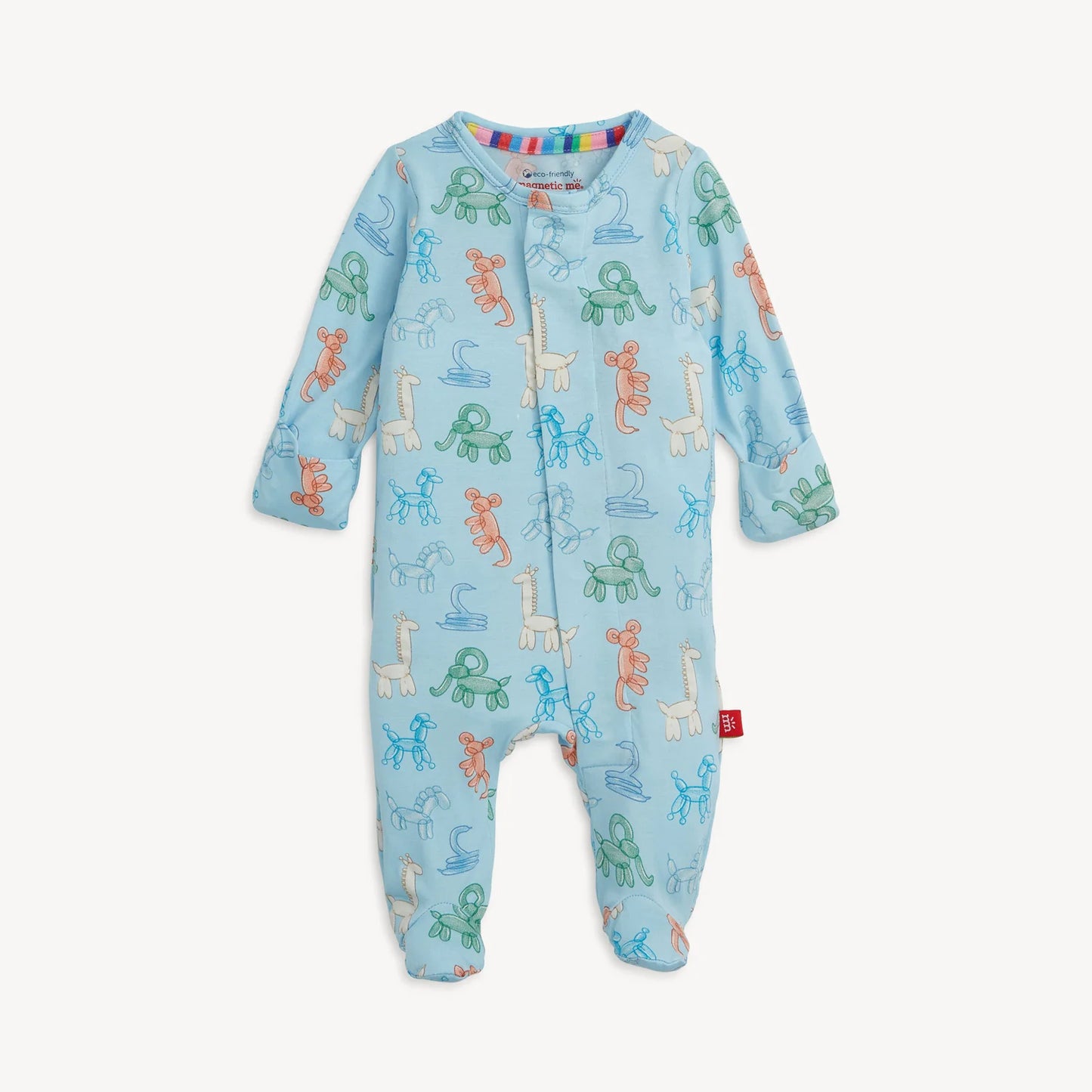 Magnetic Me Blue Party Animals Glow In The Dark Footie