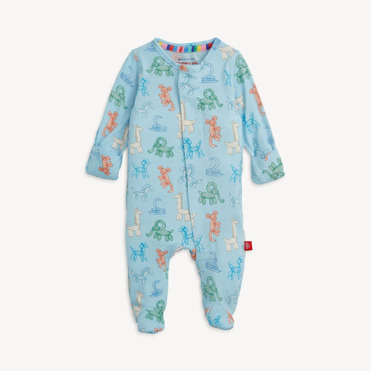Magnetic Me Blue Party Animals Glow In The Dark Footie