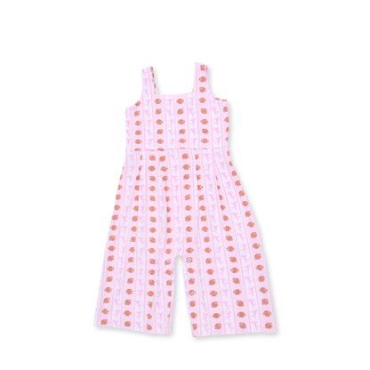 Angel Dear Football Bow Stripe Wide Leg Jumpsuit