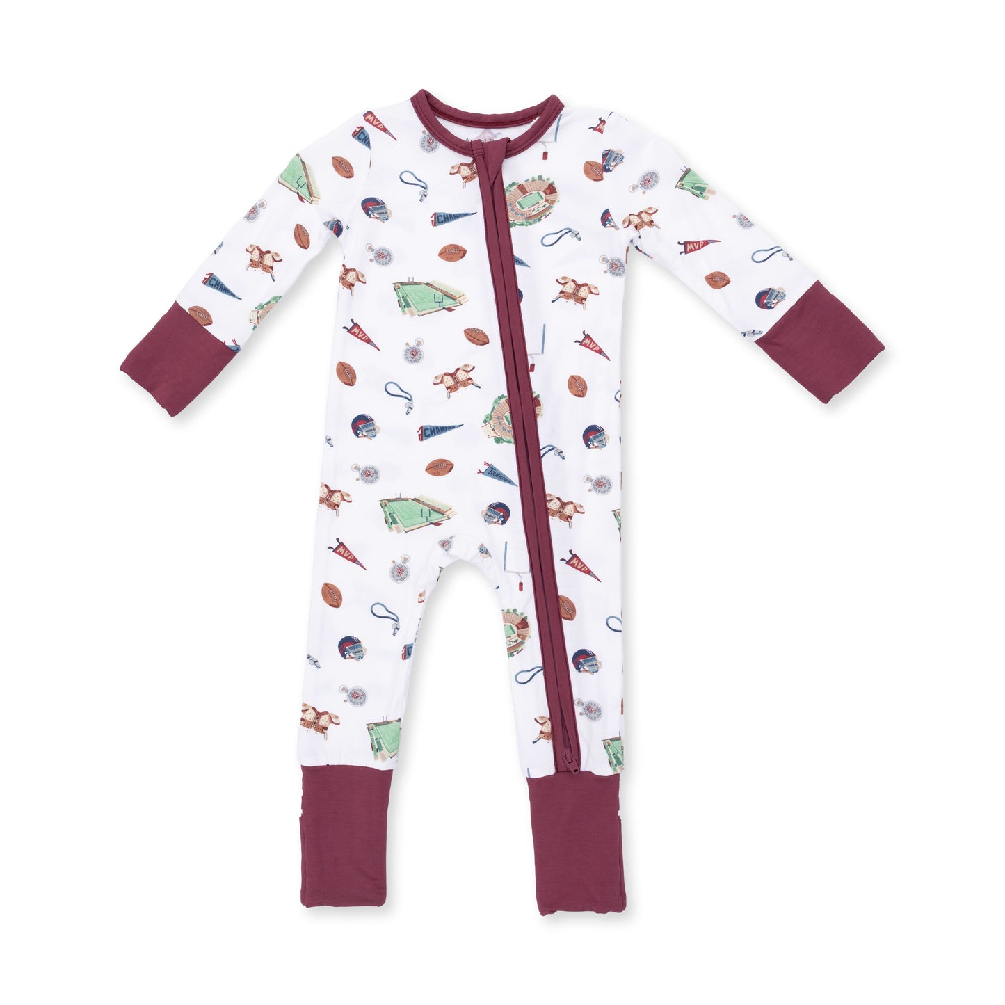Angel Dear Vintage Football Convertible Romper