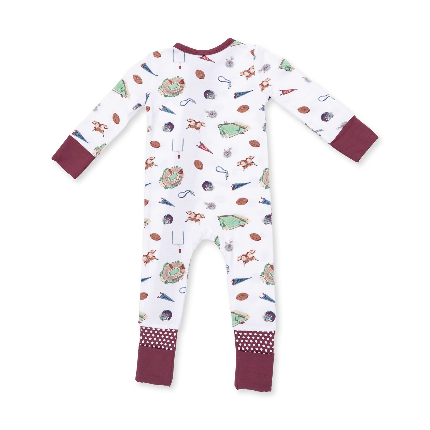 Angel Dear Vintage Football Convertible Romper