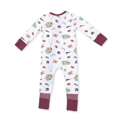 Angel Dear Vintage Football Convertible Romper