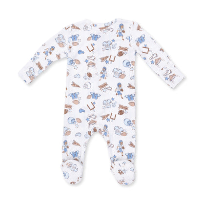 Angel Dear Football Nursery 2 Way Zipper Footie