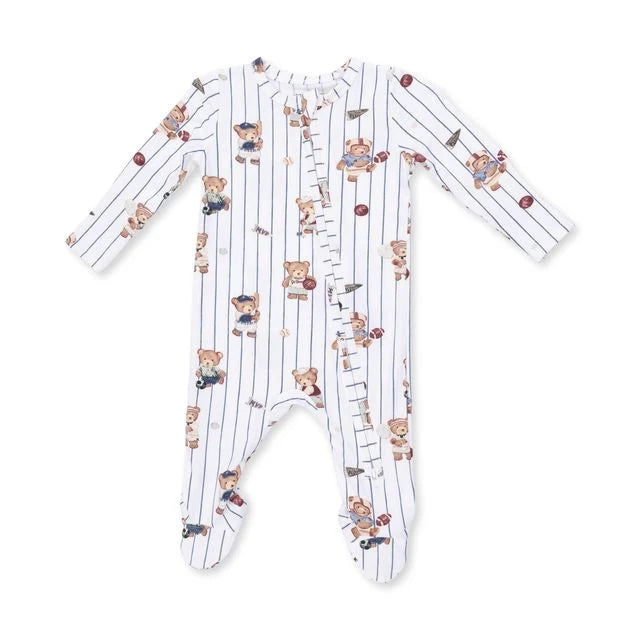 Angel Dear Mixed Sports Bears 2 Way Zipper Footie