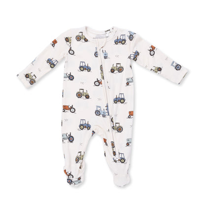 Angel Dear Future Farmer 2 Way Zipper Footie