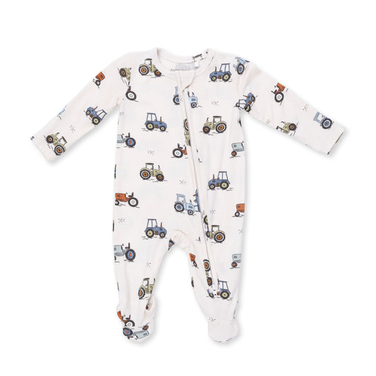 Angel Dear Future Farmer 2 Way Zipper Footie