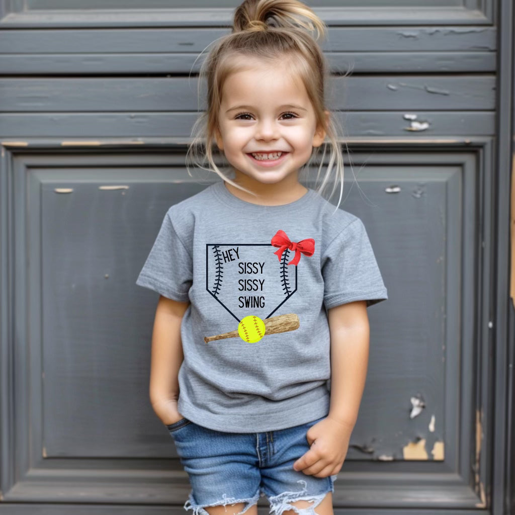 Hey Sibling Swing Baseball/Softball Tee