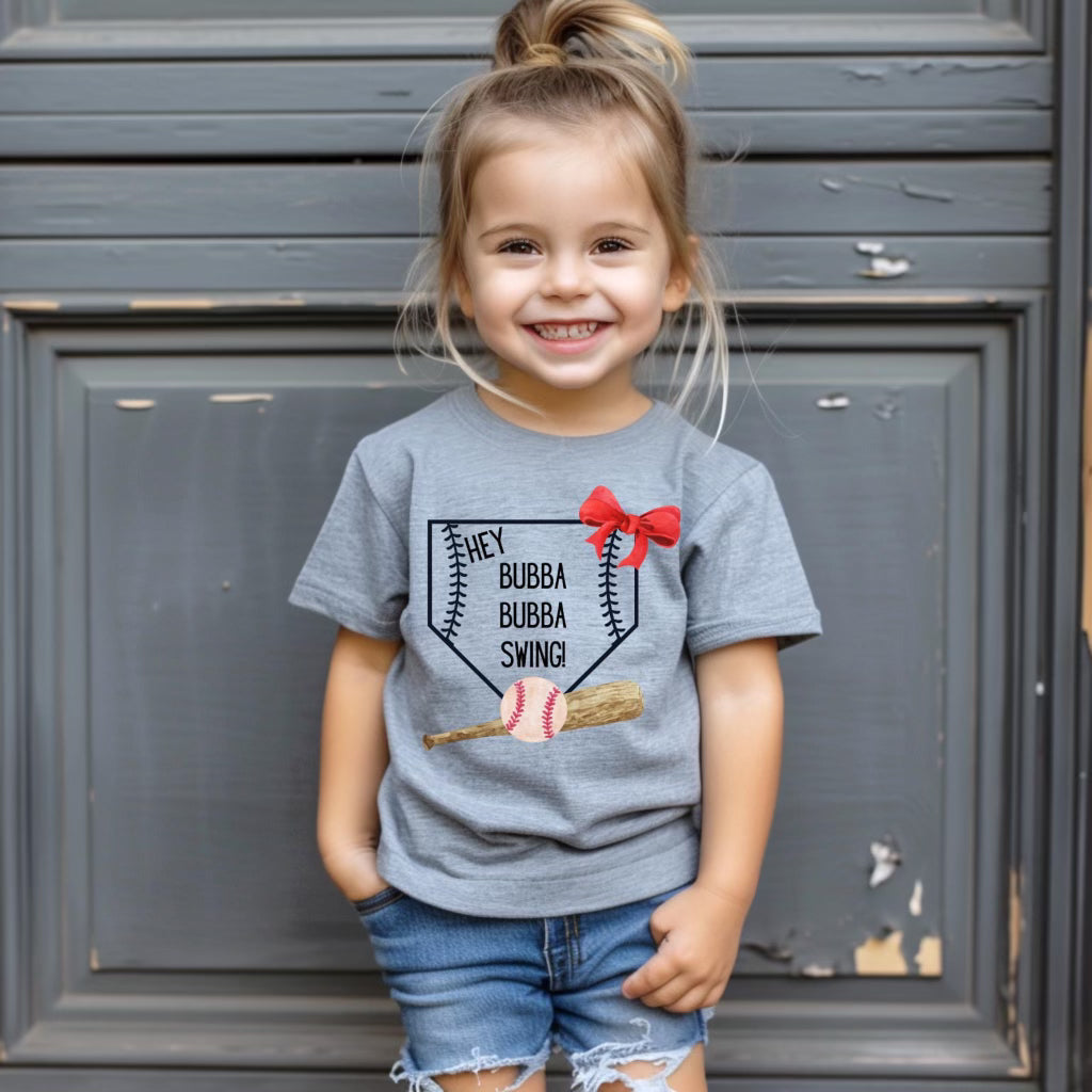 Hey Sibling Swing Baseball/Softball Tee