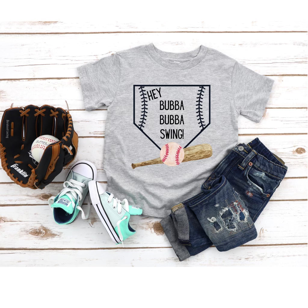 Hey Sibling Swing Baseball/Softball Tee