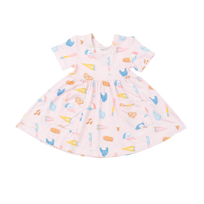 Angel Dear Pink Baseball Twirl Dress
