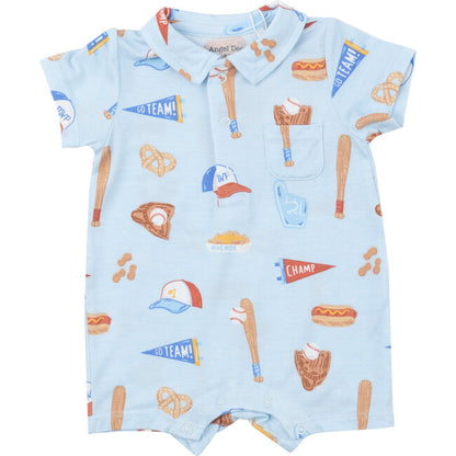 Angel Dear Blue Baseball Polo Shortie
