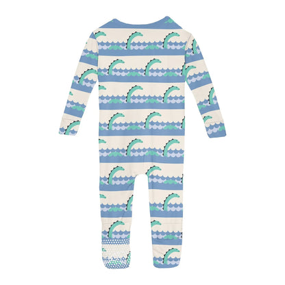 Kickee Natural Sea Monster Convertible Sleeper