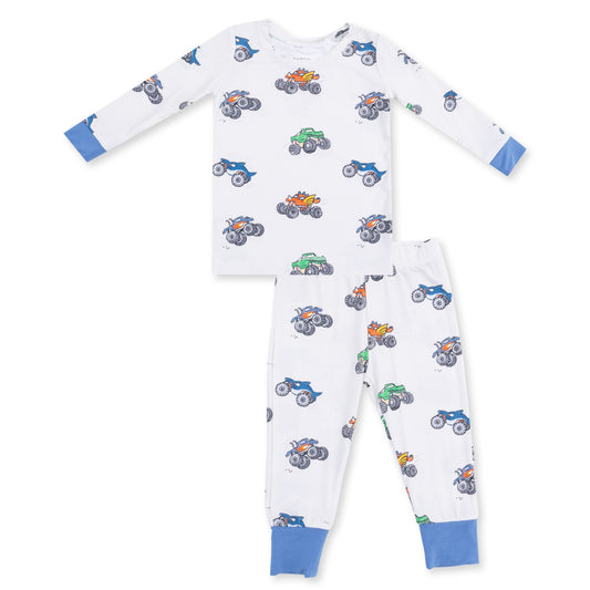 Angel Dear Monster Trucks Long Sleeve Loungewear Set