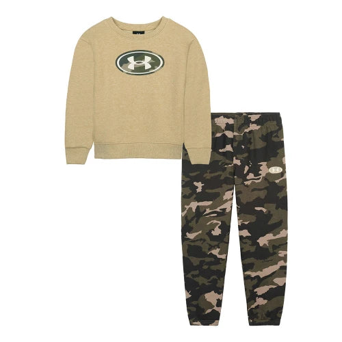 Under Armour Field Khaki Heather Marine OD Green Woodland Camo 3 PC Set