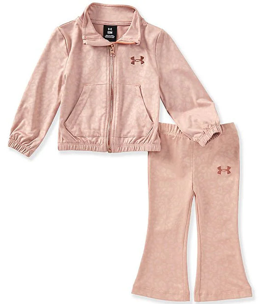 Under Armour Bashful Pink Leopard Rival Tracksuit