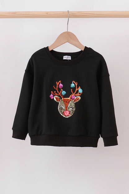 Mommy & Me Reindeer Sleeve Pullover